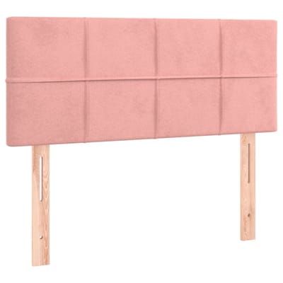 vidaXL - Hoofdbord - 80x5x78/88 - cm - fluweel - roze
