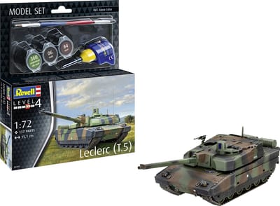 Revell Modelbouwpakket Militaire voertuigen - 63341 Leclerc T5 Tank - Model Set Plastic - 1:72 - Modelbouw