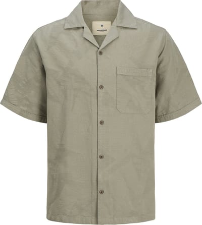 JACK&JONES - JPRBLULUKE JACQUARD RESORT S/S SHIRT LN - Heren - Overhemden