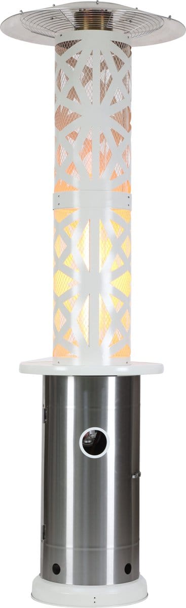 BlooBoost - terrasverwarmer - decoratief - gas - regelbaar - 11.000W - wit