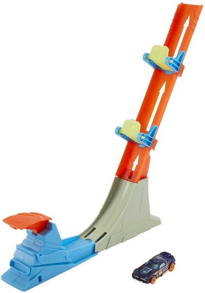 Hot Wheels Vertical Power Launch Baan met Auto