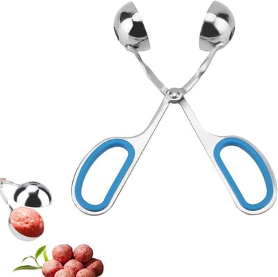 RVS Vleesbal Maker en Scoop, Antiaanbak Vleesballen Pliers voor Cake Pops en IJscrem, Perfect voor Bakken en Koken
