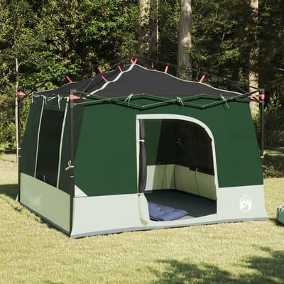 vidaXL Binnentent met dak met opslag Groen 290 x 288 x 234 cm taft