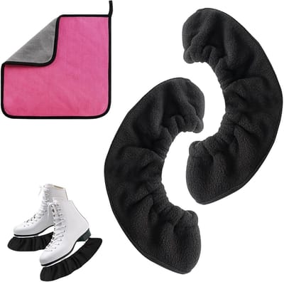 Inovra Plus - Blade covers en soakers voor schaatsen met handdoeken - Winter skate guards - Accessoires voor ijshockey en kunstschaatsen - Schaatsen