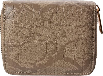 Clayre & Eef Portemonnee 11x9 cm Bruin Kunststof Slangenleer