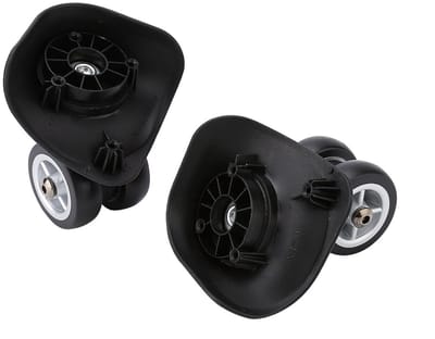 Duurzame Vervangwielen voor Trolleys - PVC Dubbele Rolwielen voor Bagage, Set van 2 Stuks