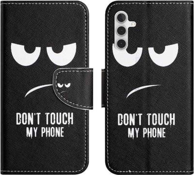 Coverup Hoesje - Geschikt voor Samsung Galaxy A14 Hoesje - Coverup Book Case - Don't Touch