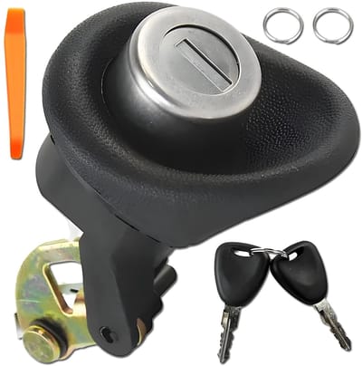 Dailygoods- Achterklepslot voor Renault Twingo/Dacia Logan/Sandero - Cilinderslot met sleutels - Vergrendeling - Kofferbak - Duurzaam materiaal - Betrouwbare werking - Deurslot
