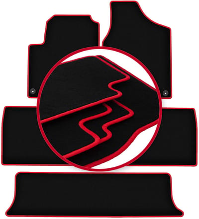 CARLUX-RED automatten voor: Seat Alhambra I minivan (1995-2010)
