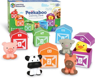 Interactieve Boerderij Speelset voor Kinderen - Leren met Tel, Kleur en Dieren