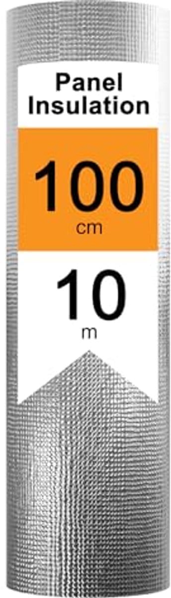 Isolatiefolie 10 m² - Reflectieve Aluminium Thermofolie voor Warmte-Isolatie