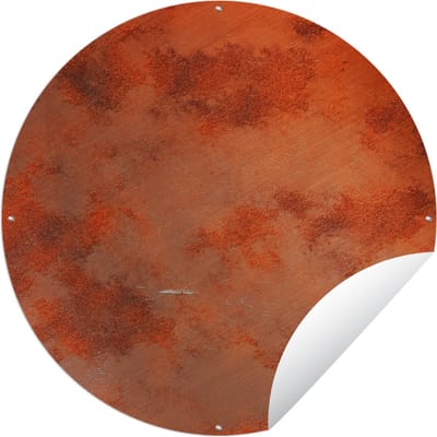 Tuincirkel Roest - Industrieel - Metaal - Staal - 60x60 cm - Ronde Tuinposter - Buiten