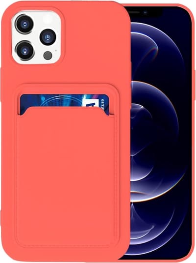LuxeBass Hoesje geschikt voor iPhone 11 Pro - Siliconen hoesje - Donker Roze - Pasjeshouder- telefoonhoesjes - gsm hoesje - telefoonhoes - telefoonhoes - gsm hoes - telefoonhoesje