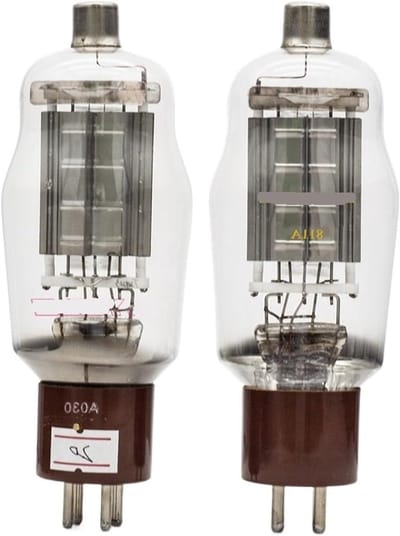 Vacuümbuizen set - Audio buizen - Hifi versterker - Vervangende onderdelen - 2 stuks - Zilver