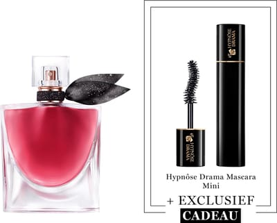 Lancôme La Vie est Belle Elixir Parfum voor Dames + Cadeau - La Vie est Belle Elixir Eau de Parfum 50ml & Cadeau: Mini Hypnose Drama Mascara Zwart 2ml Reiseformaat - Navulbare Bloemige & Fruitige Damesparfum & Travel Size Mascara - Total 52ml