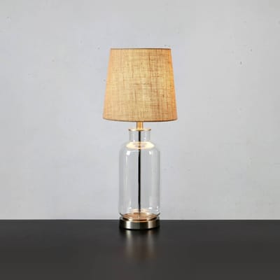 Markslöjd Tafellamp Costero, transparant/naturel, 61,5 cm