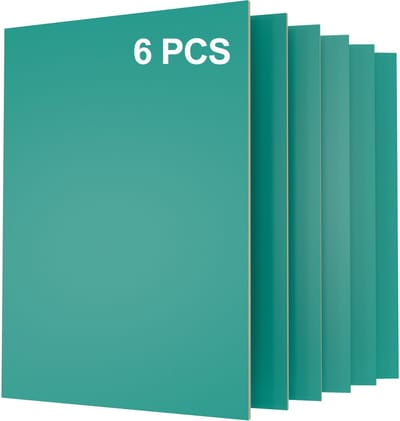 Creatorally 6 stuks A4 Plaat - groente Multiplex Zonder Verf - Multiplex Platen - 3mm -297*210mm - Perfect voor Pyrografie Lasersnijden CNC Fretwerk Rolzaag Freeswerk - Modelbouw Laser Snijden Graveren