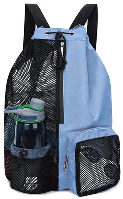 Zwemzak-zwemtas-turnzak-zwemtas met trekkoord voor natte zakken - Waterdichte zwembad- en strandtas voor mannen en vrouwen - Blauw - 38x45cm