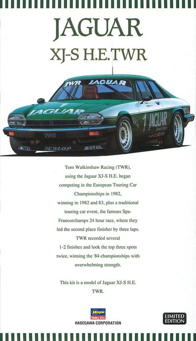 Hasegawa Modelbouwpakket Auto - 20305 Jaguar XJ-S H.E. TWR - Britse Rauto Plastic - 1:24 - Modelbouw