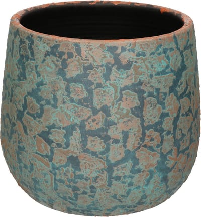 Mica Decorations Bloempot Clemente - koperkleurig - keramiek - 25 x 32 cm - plantenpot