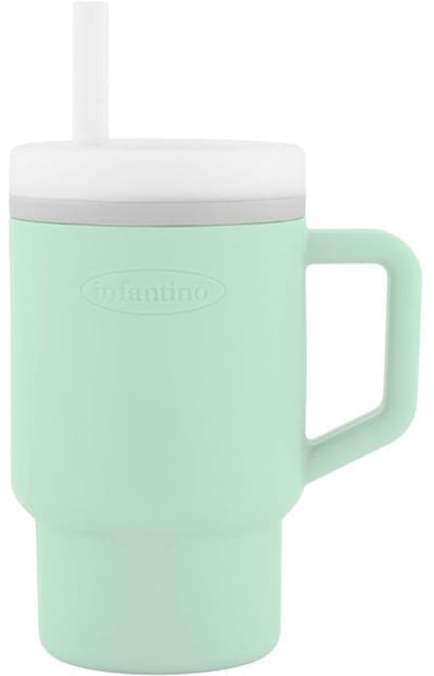 Mijn eerste siliconen cup - INFANTINO - 255 ml - Koele munt