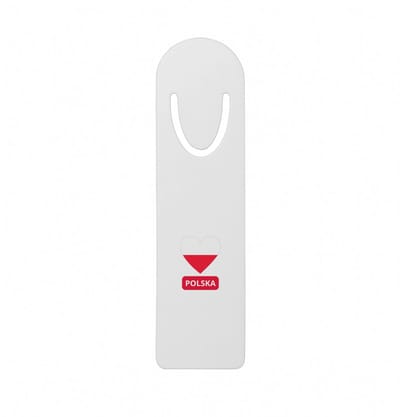 Hacebo® - Polska vlag hartje metalen boekenlegger - Polen - reizigers - toerist - verjaardagscadeau - souvenir - vakantie - kado Bladwijzer boekenleggers - 12.7 cm x 3.2cm