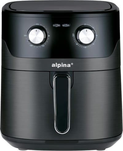 Heteluchtfriteuse XL - Airfryer voor thuis - Gezond Frituren - Instelbare Temperatuur - 6 Liter Capaciteit - Zwart