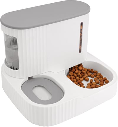 Allecto - Automatische DierVoer & Water Dispenser - 2 in 1 - 850 ml Capaciteit - Geschikt voor Honden en Katten - Makkelijk te Reinigen - Ideaal vo..