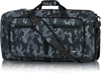 Thijox - 65L Opvouwbare Reistas – Waterdichte Sporttas met Schoenenvak, Lichtgewicht Weekender voor Reizen, Gym, Camping, Mannen en Vrouwen, Ruim en D