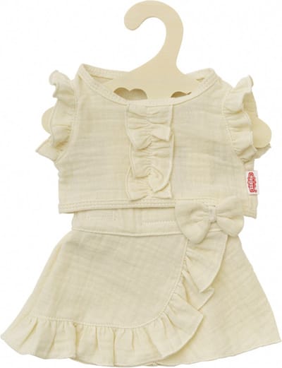 Heless Dolls Wrap Skirt Ecru with Ruffles 35-45 cm