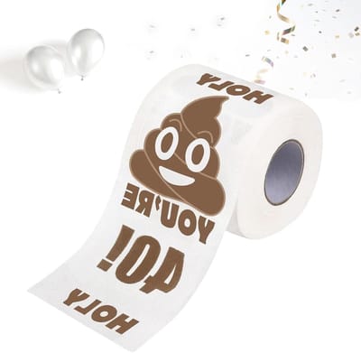 Grappige Toiletrol - Verjaardagscadeau Grap - 40e Verjaardag Vieren - Met Tekst Op Elke Pagina - 1 Rol - Bruin