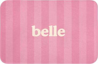 Badmat 60x40 cm - Antislip - Roze - Gestreept - Belle - Badmatten voor badkamer - Badkamermat - Douchemat - Badkamer mat
