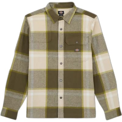 Dickies Nimmons Overhemd Met Lange Mouwen Bruin L Man