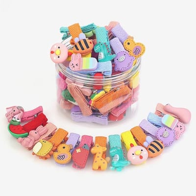 Meisjes haarclips - Kinder haarspeldjes - Dagelijks gebruik - 26 Stuks dierenstijl - 3 cm lengte - Meerkleurig