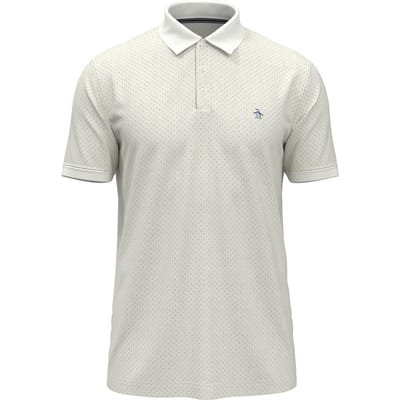 Original Penguin Heren Polka Dot Regular Poloshirt (Helder wit)