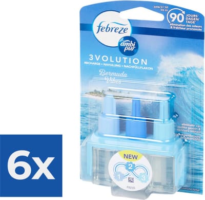 Ambi Pur Luchtverfrisser navulling 3Volution Bermuda Vibes 1x stuks - Voordeelverpakking 6 stuks