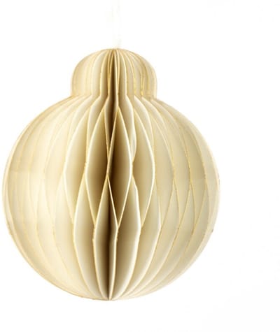 Papieren honeycomb hanger wit