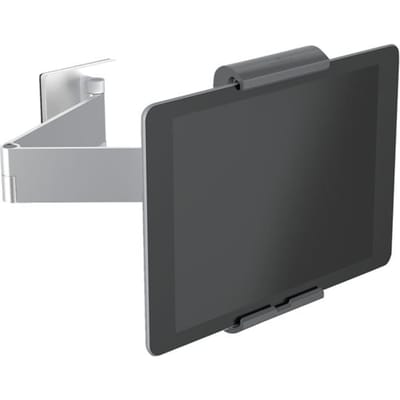 DURABLE Wandhouder met zwenkarm voor tablets van 7" tot 13". 360° draaibaar, inclusief diefstalbeveiliging.