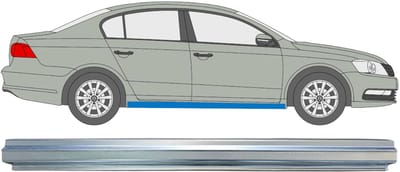 Reparatie dorpel voor Volkswagen Passat B7 2010-2015 / Rechts