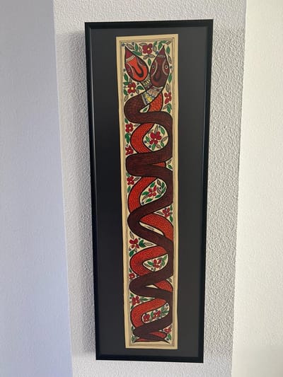 Madhubani Painting - Serpents