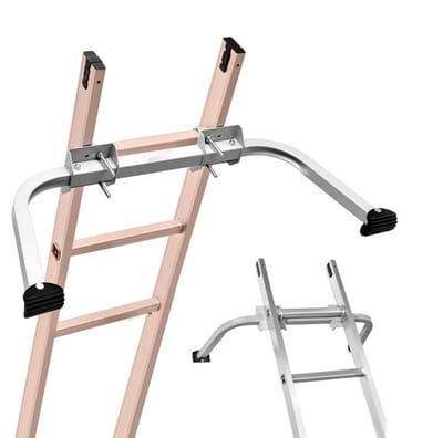 Ladderstabilisator - Afstandhouder voor verleng- en muurladder - Extra sterke constructie - Brede spanwijdte - Voor goten - Antislip rubberen voeten - Draagvermogen 159 kg