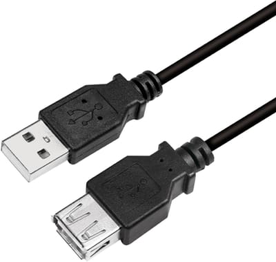 LogiLink CU0011B USB-kabel USB 2.0 3 m USB A Zwart