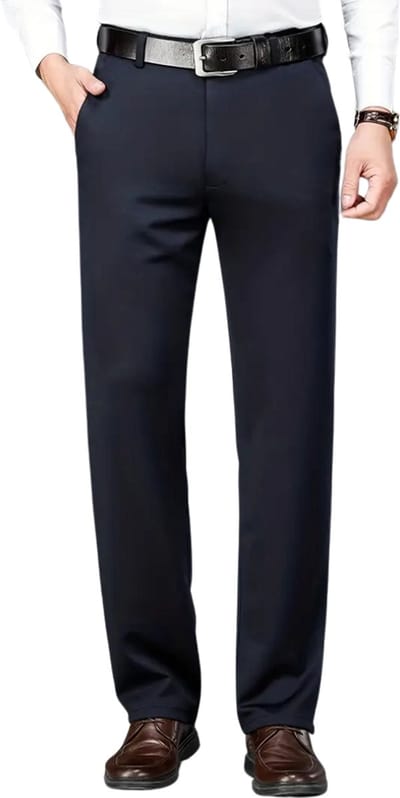 Bovista Pantalon Heren - Chino - Golfbroek - Nette Broek - Elastische Tailleband - Volwassenen - Marineblauw - XS