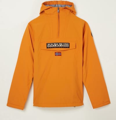 Napapijri Rainforest anorak met capuchon - Okergeel - Maat 152
