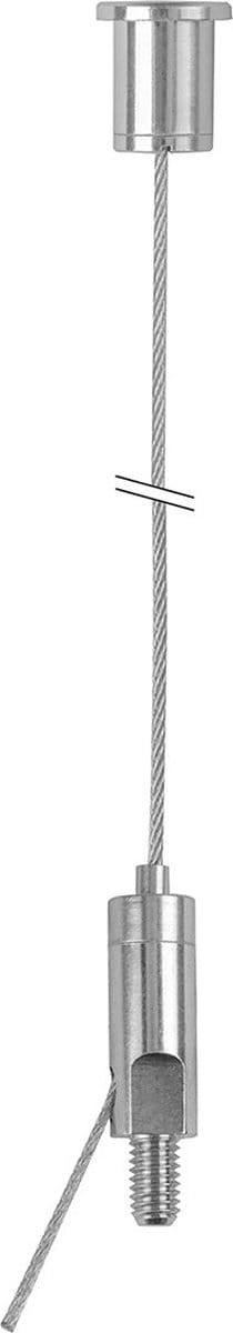 STAS ophangset (5 stuks - 200cm) met uitwendige M6 gripper en plafondbevestiging