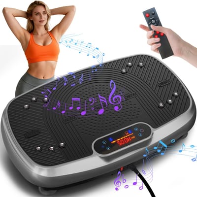Vibratieplaat - 199 instelbare snelheidsniveaus -Trilplaat Geluidsniveau <45 dB - Thuisfitnessapparaat voor vetverbranding en spierversterking
