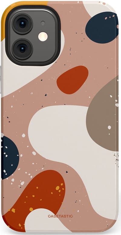 Casetastic Hoesje Geschikt voor Apple iPhone 12 Mini - Stijlvolle Beschermende Duo-layer Case - Terravibe