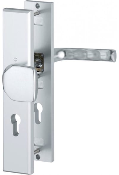 Veiligheidsgarnituur - Aluminium - Aluminium - Hoppe - Hoppe London SKG*** - greep/kruk PC72