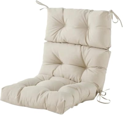 Buitenstoelkussens - Loungekussens Vervangend - Buiten Zitten - Getuft en drievoudig - 53 x 104 x 10 cm - Beige