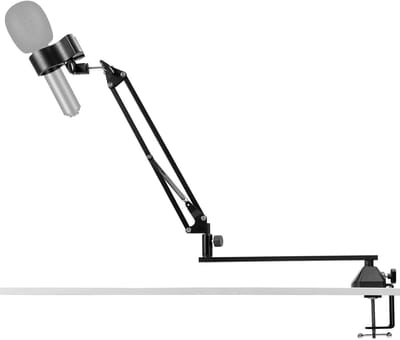 Microfoonarm - Studiestandaard - Opnemen Podcasten - Volledig Metalen - 360 Graden Draaibaar - Zwart